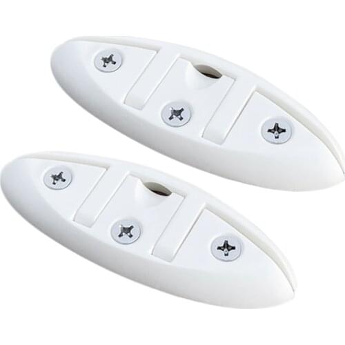 2X 5Inch Nylon Sailboats Flip Up Folding Pull Up Cleat Dock Deck Boat Marine Kayak Line Rope Mooring Cleat Accessories