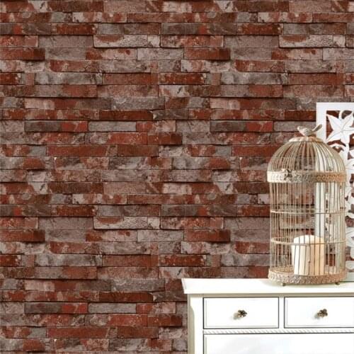 Beibehang Personality Brick 3D Three-dimensional Brick Pattern Wallpaper Clothing Store Hotel Culture Brick Simple Wallpaper