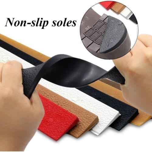 4x60cm Shoe Sole Handmade Rubber DIY Replaceable Rubber Shoe Soles Repair Outsole Insoles Bags Materials Anti Slip Wearable Pads