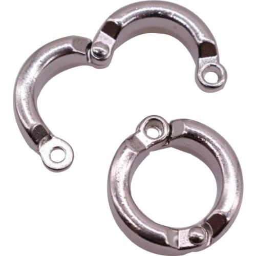 Stainless Steel Parrot Foot Ring Inside Diameter 4-15mm Outer Diameter 7-22mm Poultry Chicken Feet Ring Firm Won't Fall 5 Pcs
