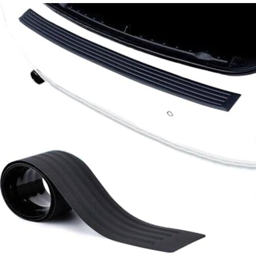 90cm Car Trunk Crash Proof Rubber Trim Cover Strip Rear Bumper Guard Protection
