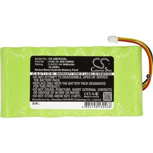 Cameron Sino 3600mAh battery for AMC 3945/3945-B 8333 8335 8336 8435 CA6116 CA6550 CA6555 OX Oscilloscopes 2140.19 689139B00