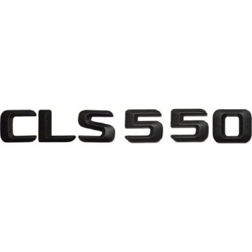 Matt Black " CLS 550 " Car Trunk Rear Letters Words Number Badge Emblem Decal Sticker for Mercedes Benz CLS Class CLS550