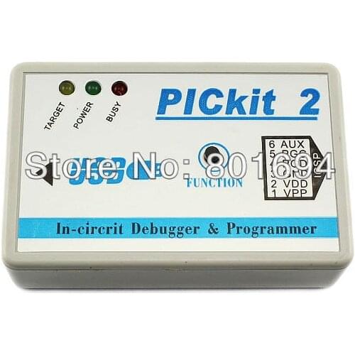 5 Pcs/Lot Microchip PIC Emulator PICKit2 Debugger Programmer+USB Cable in Protection Shell
