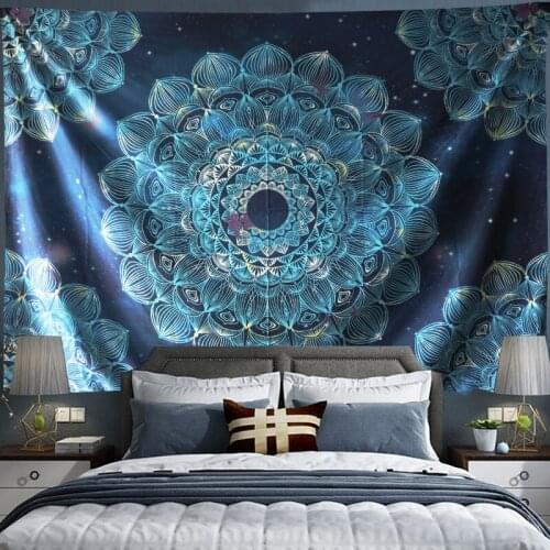 Tapestry Bedside Simple Mandala Hanging Cloth Background Cloth Personalized Decoration Finished Product Cover Meter Box Sofa Wal