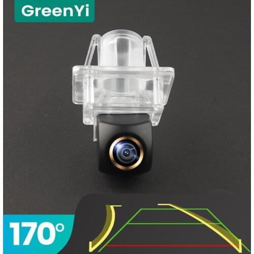 GreenYi Trajectory 170° AHD Car Rear View Camera for Mercedes Benz C Class W204 Stereo Monitor 2007-14 Night Vision Reverse 4Pin