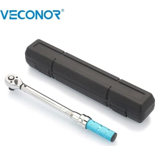 1/2" 3/8" 5-60 NM Preset Adjustable Torque Wrench Torque Quick Spark Plug Wrench Spanner Car Bicycle Repair Hand Tools With Case