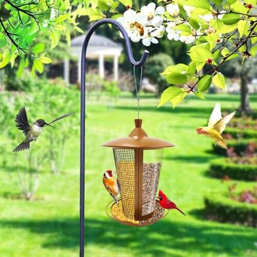 New Bird Feeder 2 in 1 Wild Bird Feeders for Outside Metal Bird Feeder for Outdoor Hanging House Seed Feeder for Garden Yard #20
