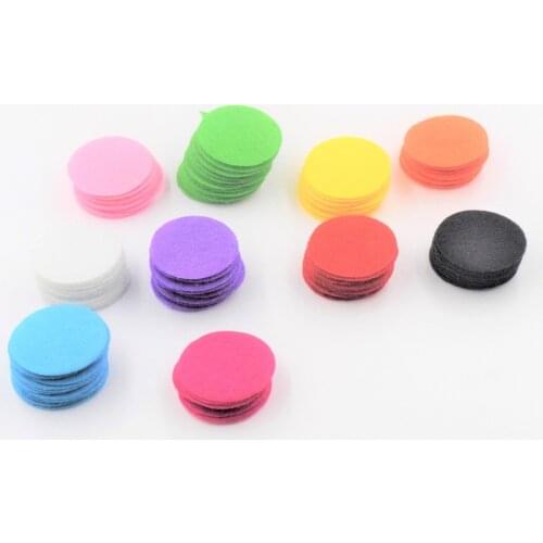 New! 300Pcs/lot 25mm Round Felt fabric pads accessory patches circle felt pads, fabric flower Accessories
