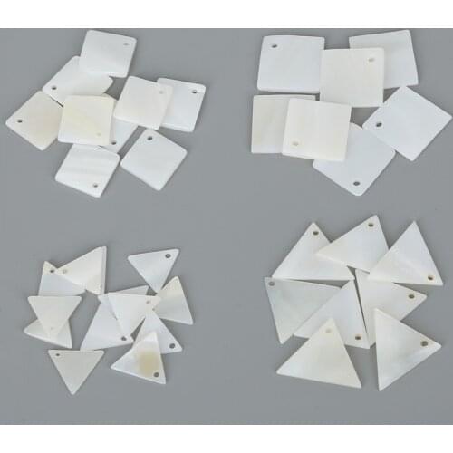 New Arrvial Natural White Shell Charm Pendants For Earring Necklace Fashion Jewelry Making DIY Jewelry Accessories