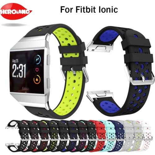Band for fitbit ionic Soft Silicone Replacement Sport Band Strap For Fitbit Ionic Smart Fitness Watch band sport High Quality