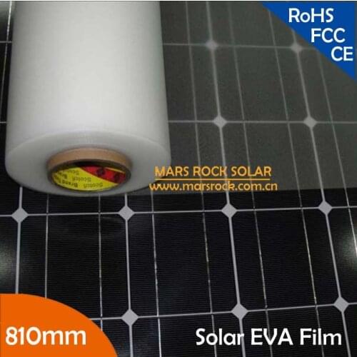 810mm width Solar EVA Film for solar cell encapsulation with TUV certification under cost price PROMOTION