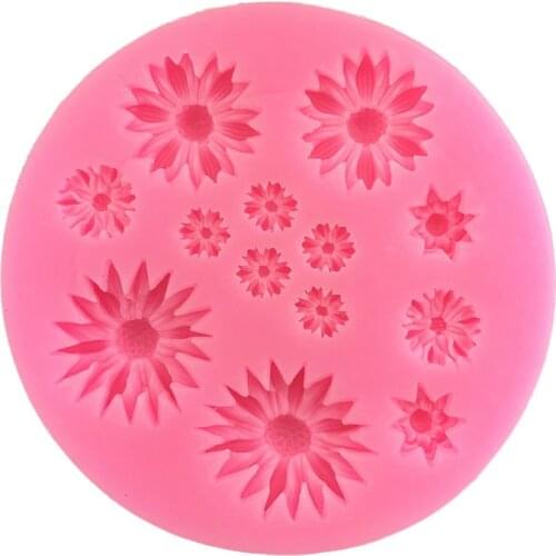 Different Mini-Zouju Silicone Mold Flour Sugar Cake Decorative Tool DIY Flower Chrysanthemum Dropping Mould