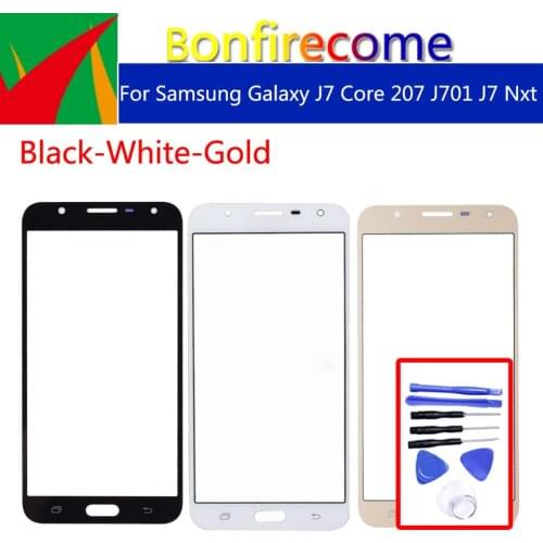 J701 For Samsung Galaxy J7 Core 2017 J7 Nxt J7 Neo J701 J701F J701DS J701M LCD Front Outer Glass Touch Screen Lens Replacement
