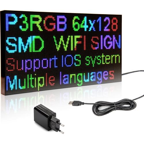 39cm Full Color Led Display Panel Scrolling Message Board HD Sign Open Live Broadcast Billboard Foldable Stand DC5V Power Supply