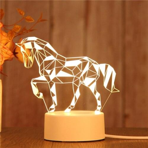 LED Night Light Switch Control Multi-shape Table Lamp Christmas Decoration Night Light Cute Cartoon Home Creative Night Light
