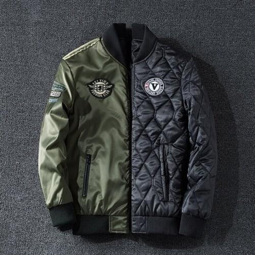 Autumn Windbreaker Mens Bomber Jacket Baseball Motorcycle Black Moto Pilot Coat Aviator Tactical Military Army Bomb Male Parkas