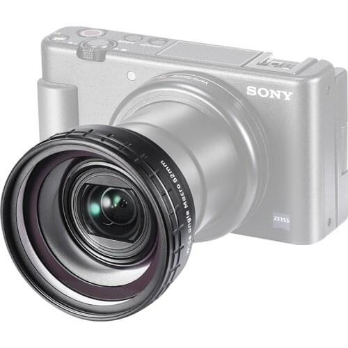 ZV1 DSLR Camera 10X HD Macro Lens 18MM Wide Angle Lens Camera Lens for Sony ZV-1 Adjustable Camera Lens Accessories