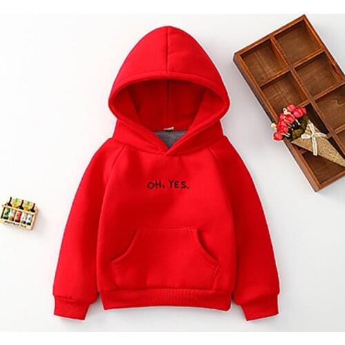 ZWY272 Autumn Winter Cotton Kids Girls Boys Hoodies Outerwear Teenager Children Hooded Pullover Sweatshirt For Boys Girls