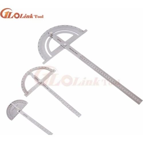 10cm 15cm 180 Degree Practical Protractor Angle Finder Craftsman Ruler Stainless Steel Caliper Measuring Angle Ruler