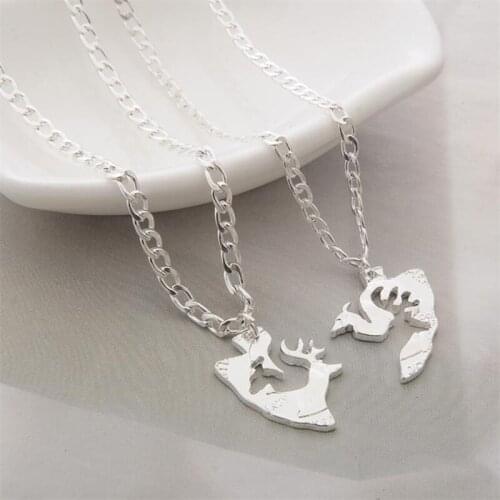 2021 Fashion Simple Various Necklace Pendant Splicing Alloy Friendship/Love/Family Affection Accessories Gift Hot Sale