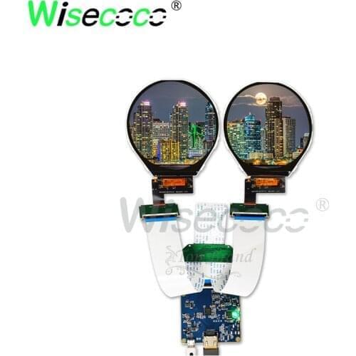 3.4 inch 800*800 dural Circular Display lcd Panel 39 pins HDMI drive board for instrument&meters industrial round display
