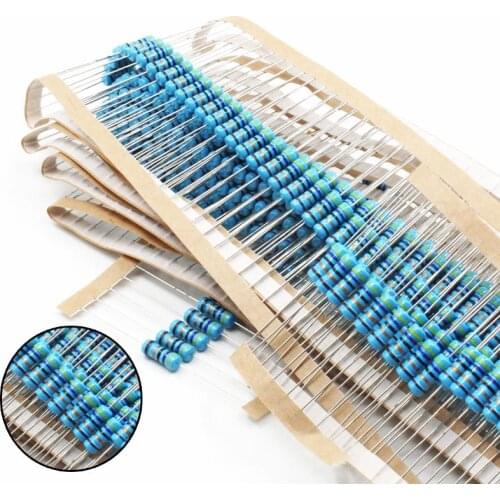 50PCS 1W 1% Metal film resistor 0.1 Ohm-820 Ohm 1KOhm-820K Ohm 1M Ohm 1.5M Ohm