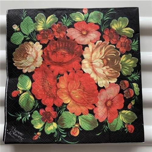 Decoupage table paper napkins elegant tissue vintage towel flower butterfly pot birthday wedding party home beautiful decor 20