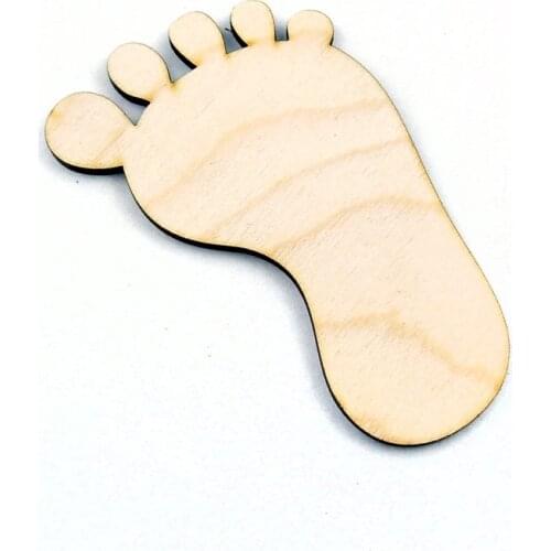 Wooden Baby Feet Shape For Crafts And Decoration - Laser Cut - Baby Shower - Baby Feet - Baby Feet Charm - Baby Footprint