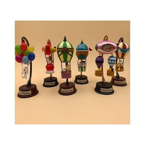 WOODSTOCK Transparent Scene Decoration Box Egg Blind Boxes Gacha Action Figure Model