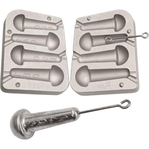 Mould for lead Gr.120-140-160-180 + 5 inserts tribute Surfcasting fishing F 227