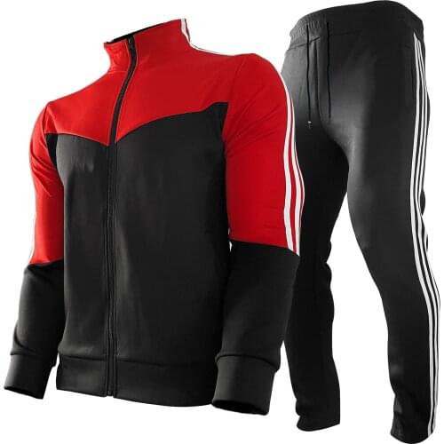 Mens Sportswear Sets Spring Autumn Male Casual Tracksuit 2 Piece Sweatshirt + Sweatpant Set Men Brand Clothing Increase Size M