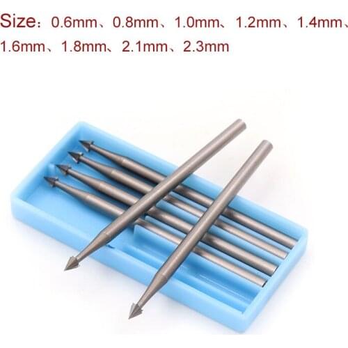 6pcs Tungsten Alloy Steel Olive Amber Engraving Carving Hnife End Mill Woodworking Router Bit Wood Milling Cutter Tools
