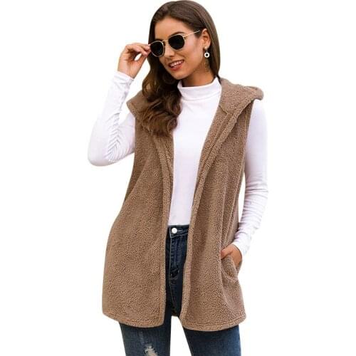 LuckBN Women's Hooded Vests