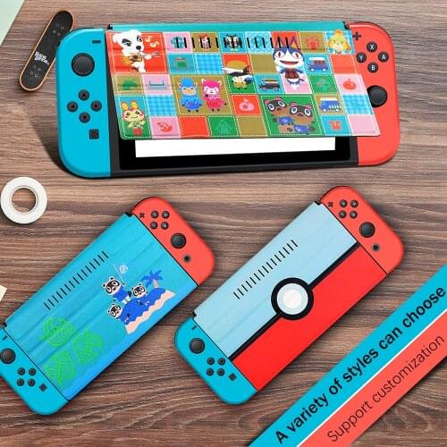 Cute Anime Case For Nintendo Switch Screen Protector Cover Sock AnimalCrossing Screen Case Protection NS Switch Accessories