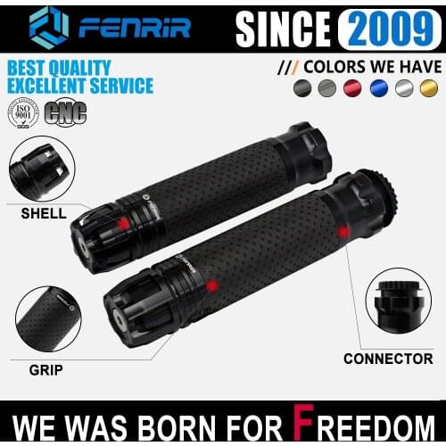 FENRIR CNC Motorcycle Grip for Honda Grom MSX125 Suzuki Yamaha MT07 MT09 MT10 Benelli BMW Ducati KTM Aprilia Kawasaki Triumph