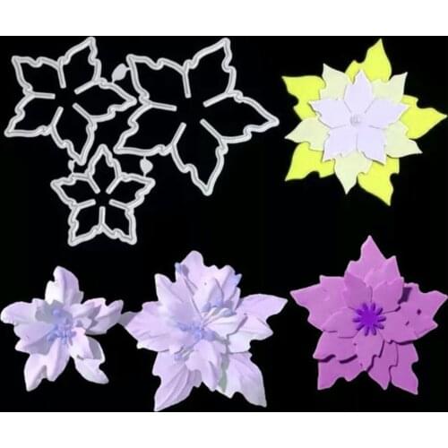 Three piece flower set Metal Cutting Dies for DIY Scrapbooking Album Paper Cards Decorative Crafts Embossing Die Cuts