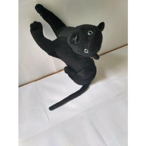 New creative simulation plush leopard toy real life Black panther doll gift about 60cm xf2928