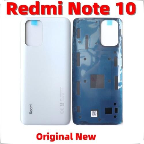 Original For Xiaomi Redmi Note 10 Battery Cover Housing Door Back Cover Lid Red Mi Note10 Mobile Phone Repair Parts
