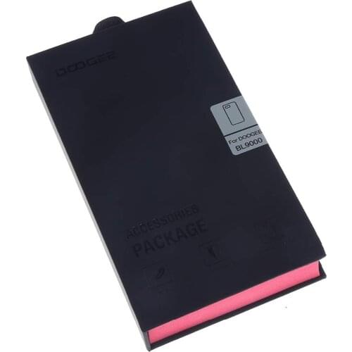 Original DOOGEE BL9000 Leather Case 2IN1 With Tempered Glass Screen Protector Film Official High Quality Flip Cover