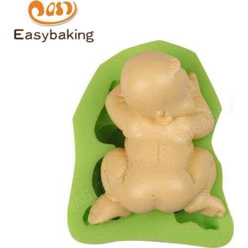 Popular Food Grade 3D Baby Silicone Handmade Soap Molds Fondant Cake Decorating Tools Bread Baking Mould