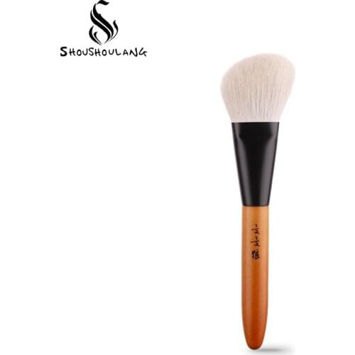 Shoushoulang Professional Handmade Make Up Brush Angled Contour Sculpting Brush C1013 Soft Saikoho Goat Hair Makeup Brushes