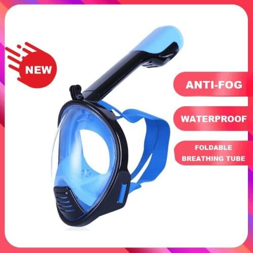 Profession Silicone Child Diving Mask Full Dry Teens Snorkeling Masks Foldable Single Breathing Tube Children Swimming Equipment