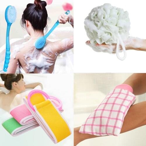 Long Handle Back Body Brush Bath Shower Scrubber Exfoliating Scrub Skin Massage Sponge Shower Hair Brush