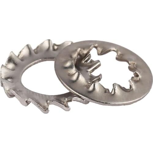 Lock Washers External Tooth Serrated Shakeproof Washer A2 Stainless M3 M4 M5-M24