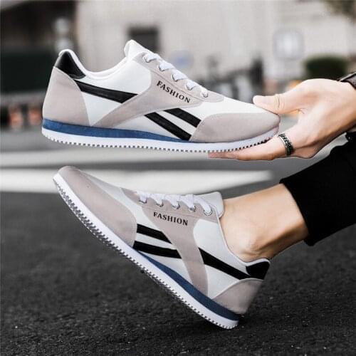 Light Running Shoes Comfortable Leather Mens Sneakers Non-slip Wear-resistant Sports Shoes Casual Male Shoes Zapatillas 2021