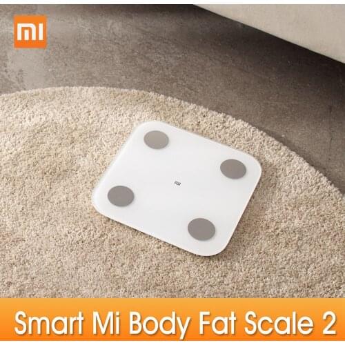 Original Xiaomi Mi Smart Body Fat Composition Scale 2 Bluetooth Balance Test 13 Body Date BMI Health Weight Scale LED Display