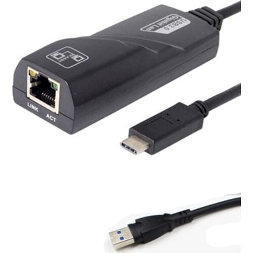 USB 3.0 1000Mbps Ethernet LAN Network Adapter Cable For PC K Laptop Type-c USB-C To RJ45 Gigabit