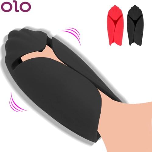 OLO 9 Modes Strong Vibrator Glans Massager Blowjob Penis Cock Trainer Strength Stamina Training Male Masturbator Sex Toys