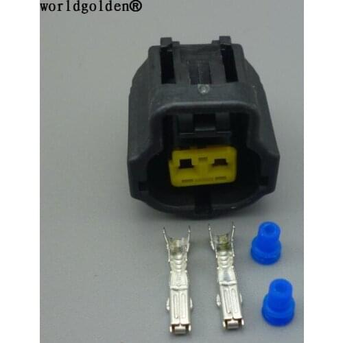 Worldgolden 178392-6 2 Pin Female Auto Connector Use For Honda Corolla Water Temperature Sensor Toyota Engine